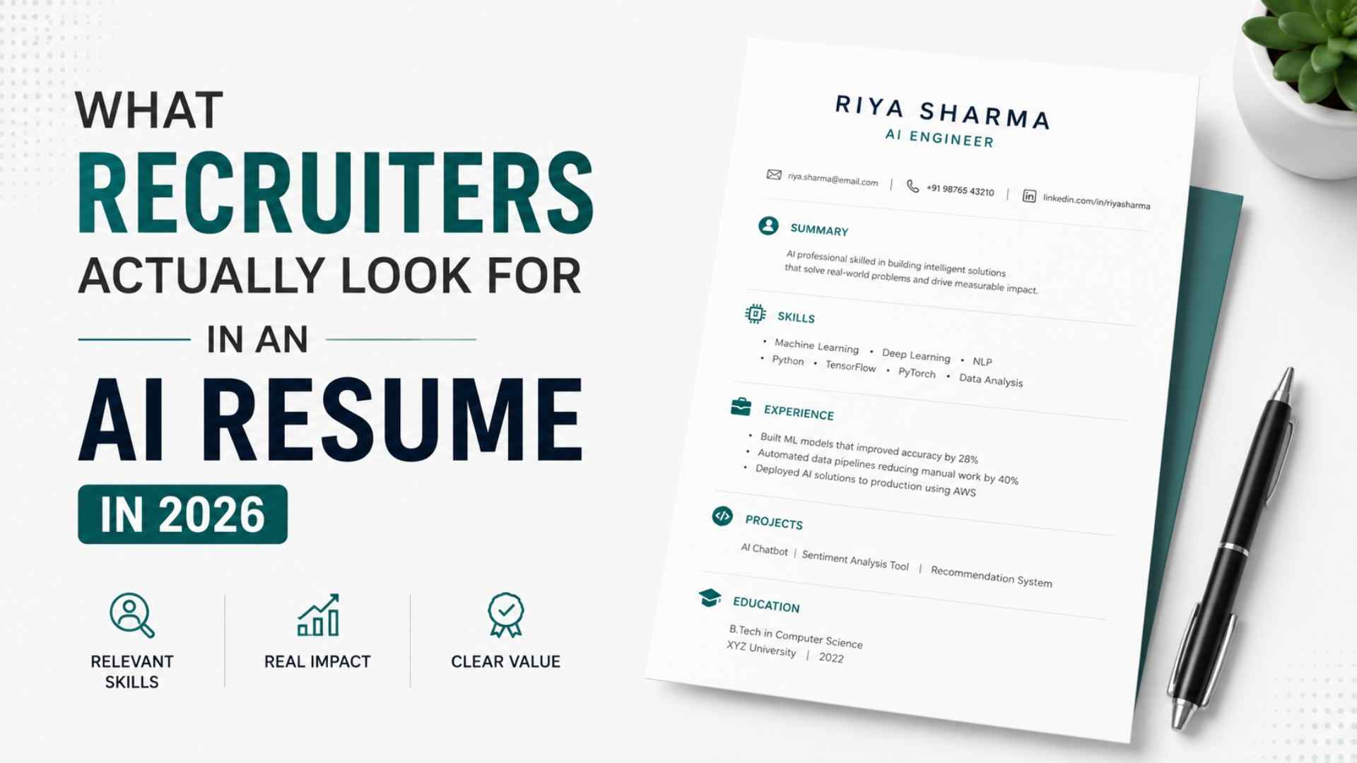 What Recruiters Actually Look for in an AI Resume in 2026
