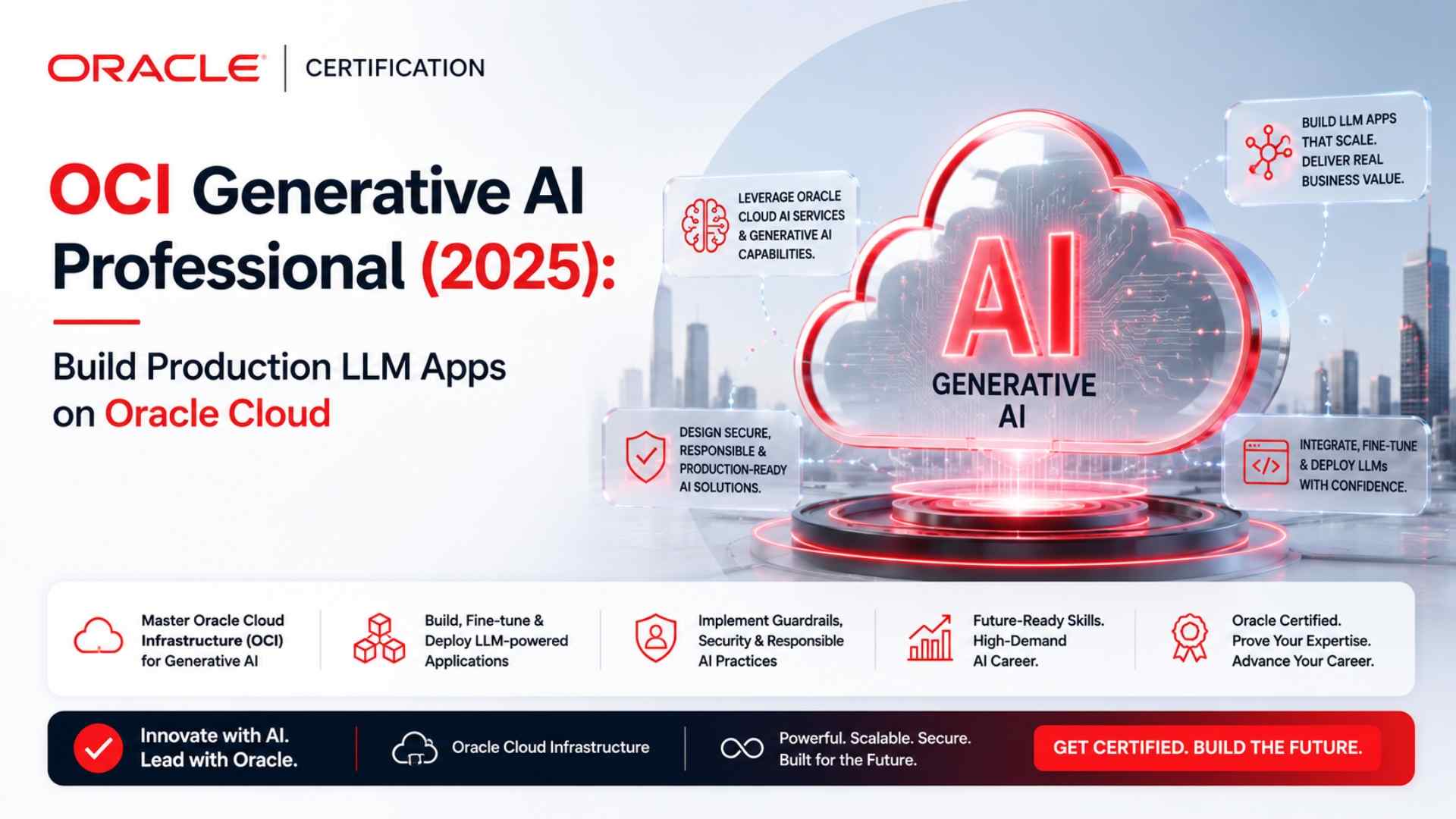 OCI Generative AI Professional (2025): Build Production LLM Apps on Oracle Cloud