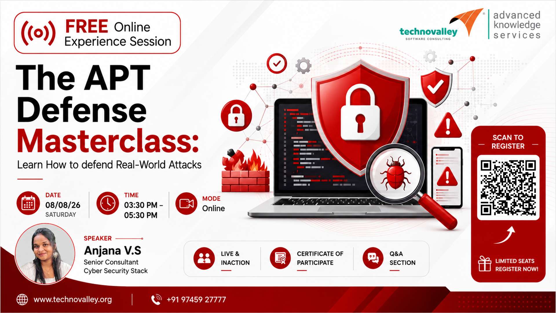 FREE Online Experience Session - The APT Defense Masterclass: Learn How to Defend Real-World Attacks